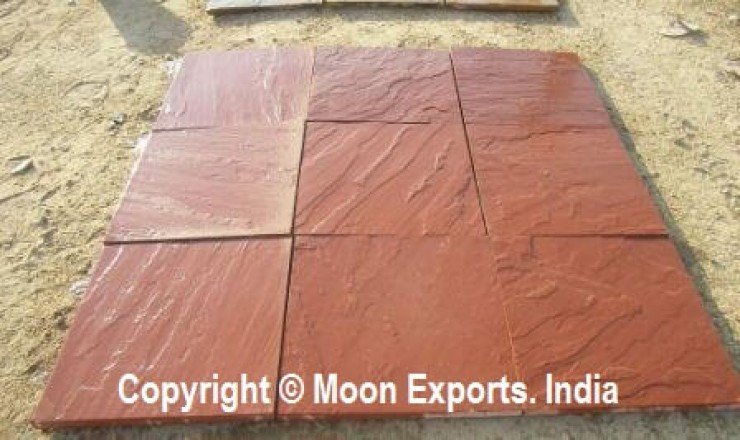 Agra red honned tiles