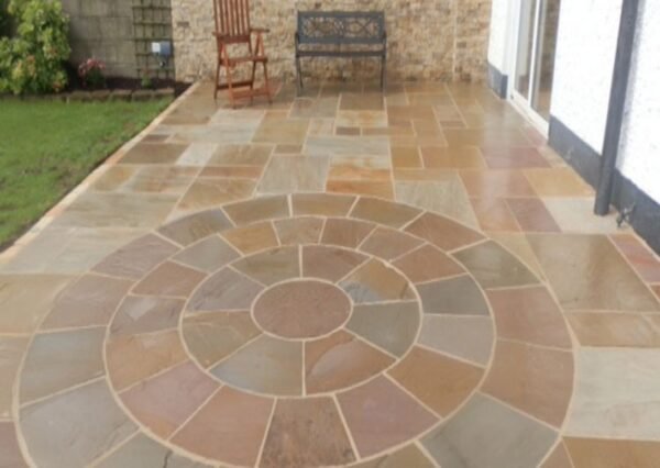 Flooring with natural stones