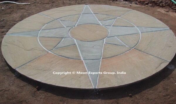 Autumn Brown & Kandla Grey Star Circle