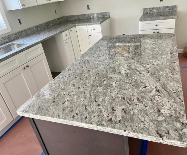 moon white granite used in kitchen as countertop