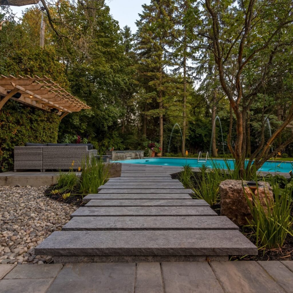 Antique Black Limestone Copings