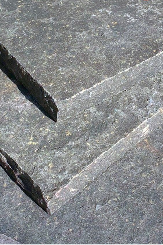 BASALT STONE FLAMED HAND CUT EDGES PAVING