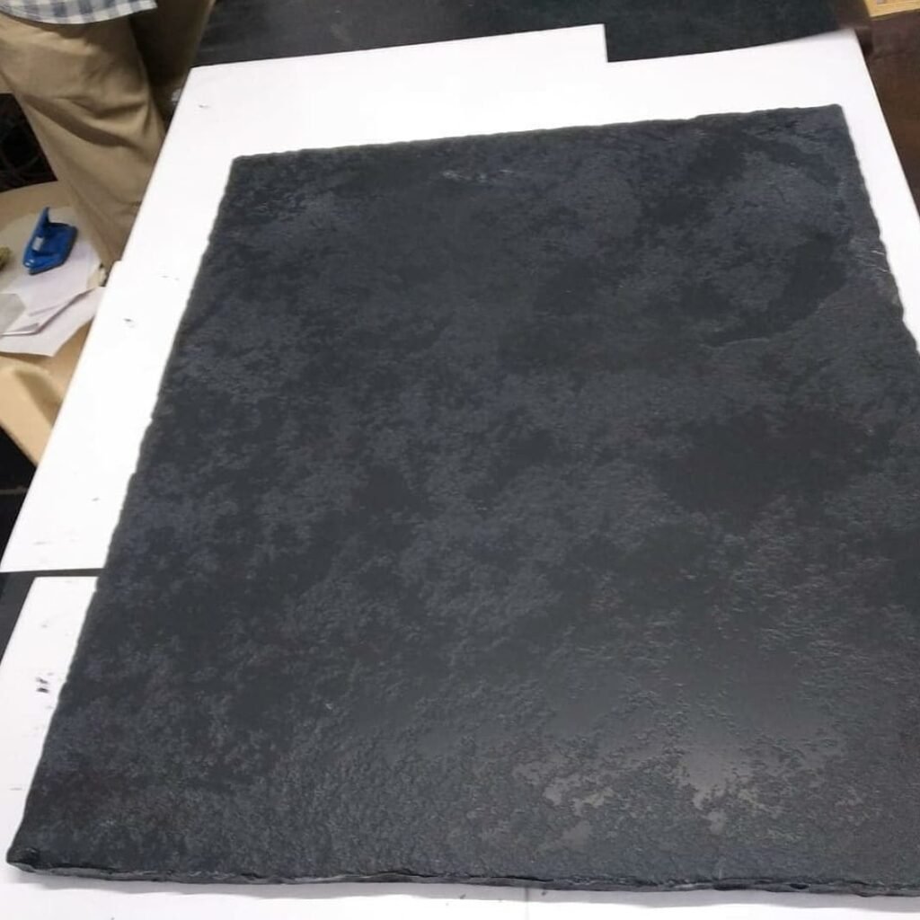 Black Limestone Antique Finish Half Honed Tumbled Edges