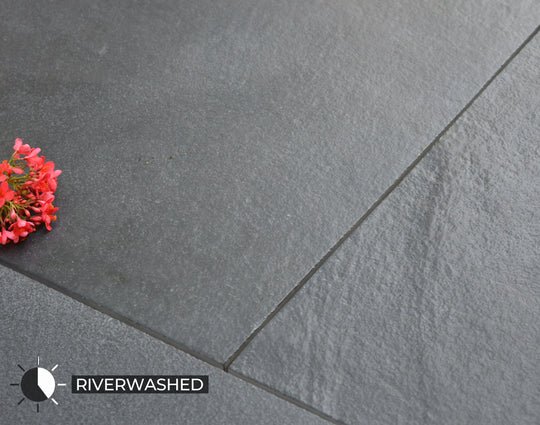 Black Limestone Riverwash Finish
