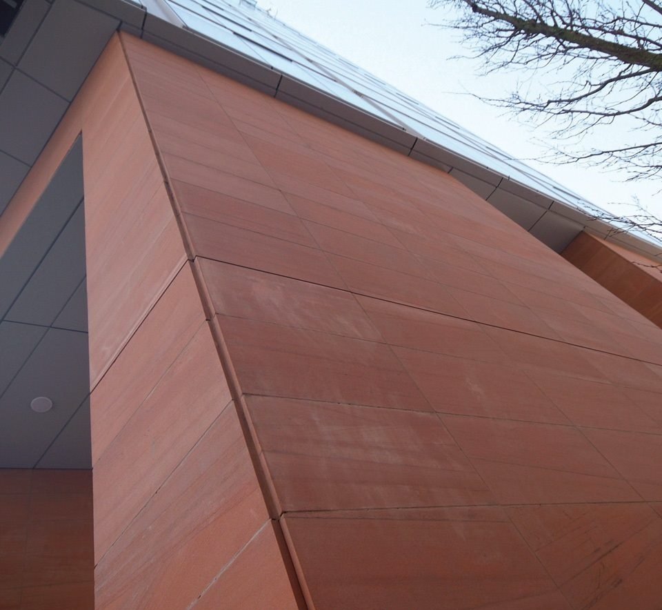 Maple Red Sandstone Exterior Honed Wall Cladding