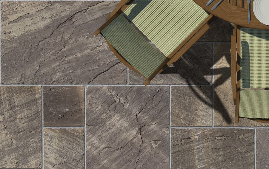 Mountain Black Sandstone Natural Handcut Paving