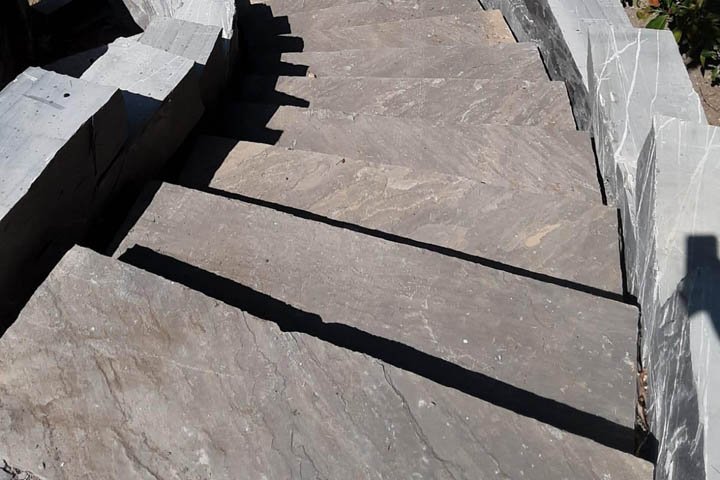 Mountain Black Sandstone Steps