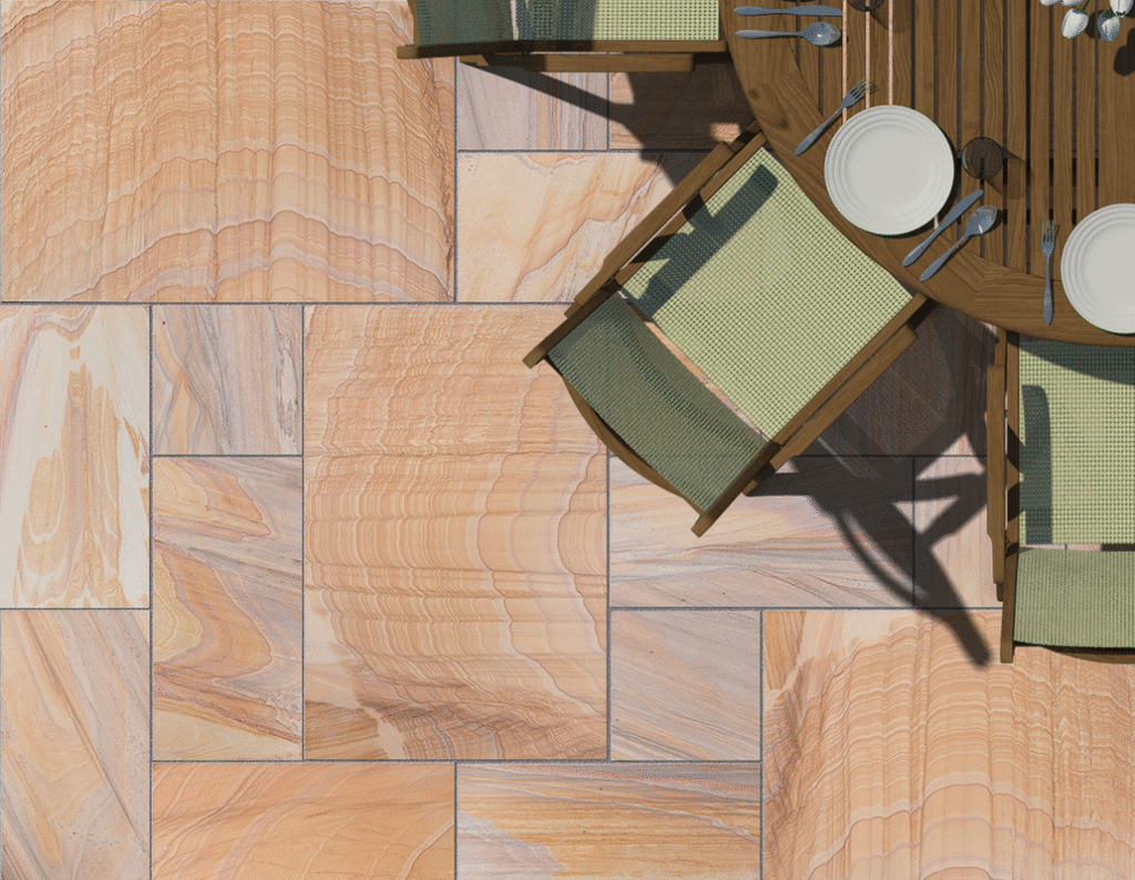 Rainbow Sandstone Paving