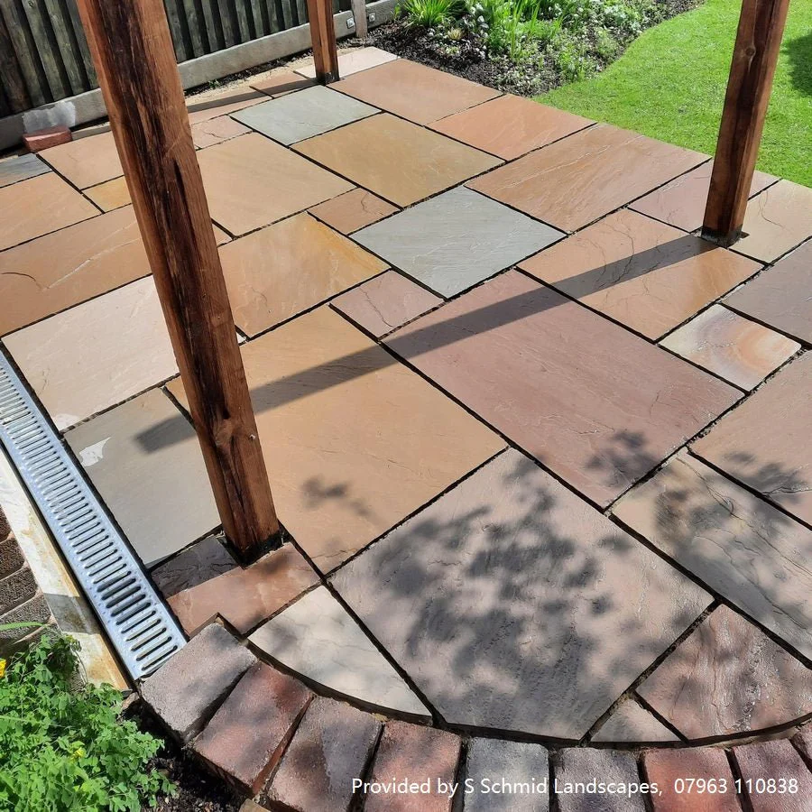Raj Blend Sandstone Patio Paving