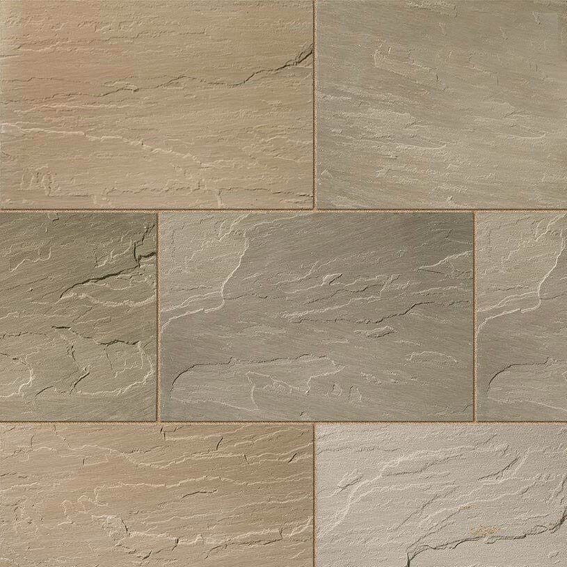 Raj Green Sandstone Patio Paving