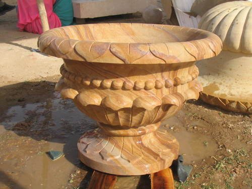 Sandstone Carved Planter