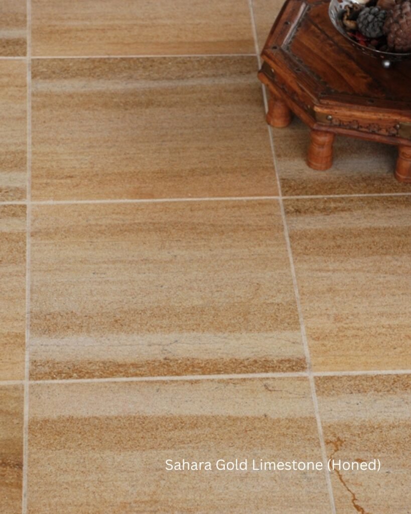 Sahara Gold Limestone Honed Surface