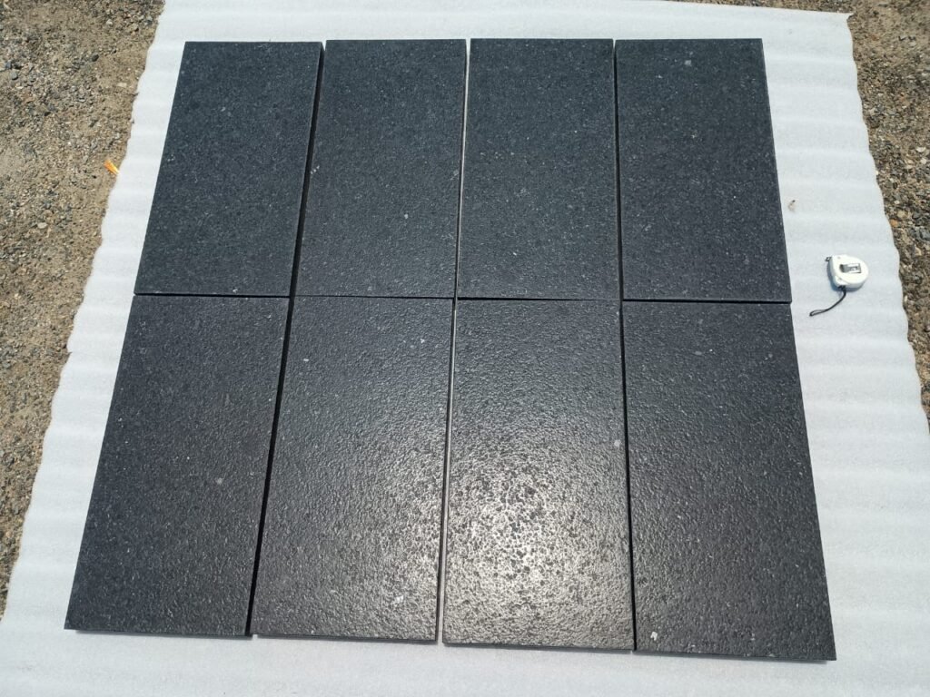 ASH BLACK GRANITE LEATHERED FINISH