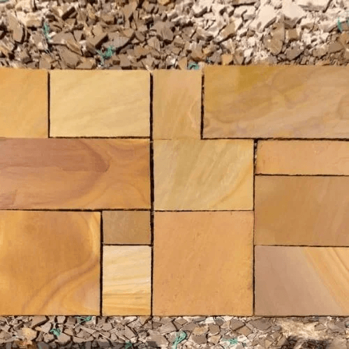 Sunset Buff Natural Sandstone Paving