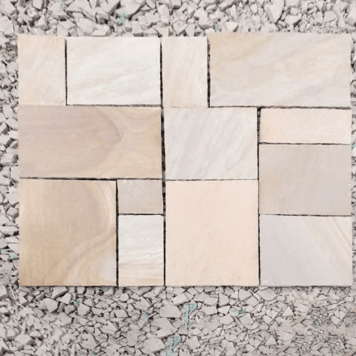 Sunset Buff Natural Sandstone Paving