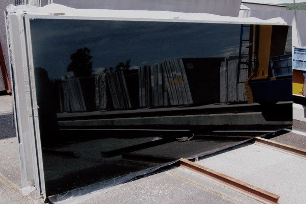 black granite tiles slab