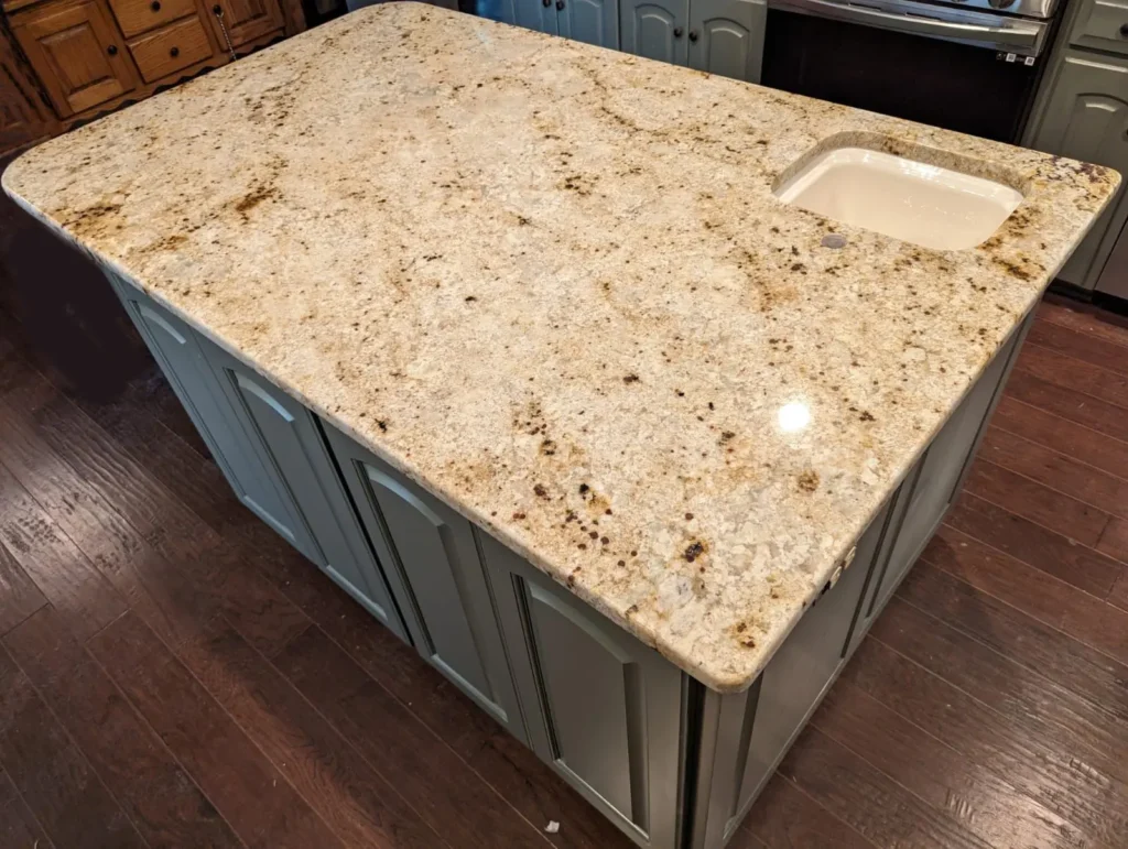colonial gold granite kitchen island c258b97c9d