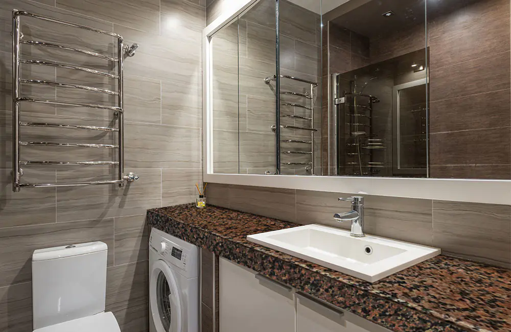 desert brown bathroom