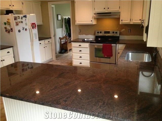 indian dakota mahogany granite finished product 1021 2B