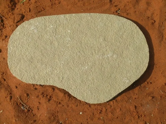 lime yellow limestone steppingstone