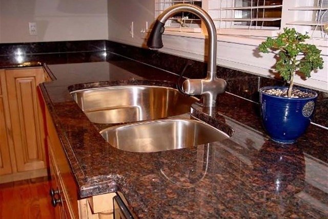 tan brown granite countertop