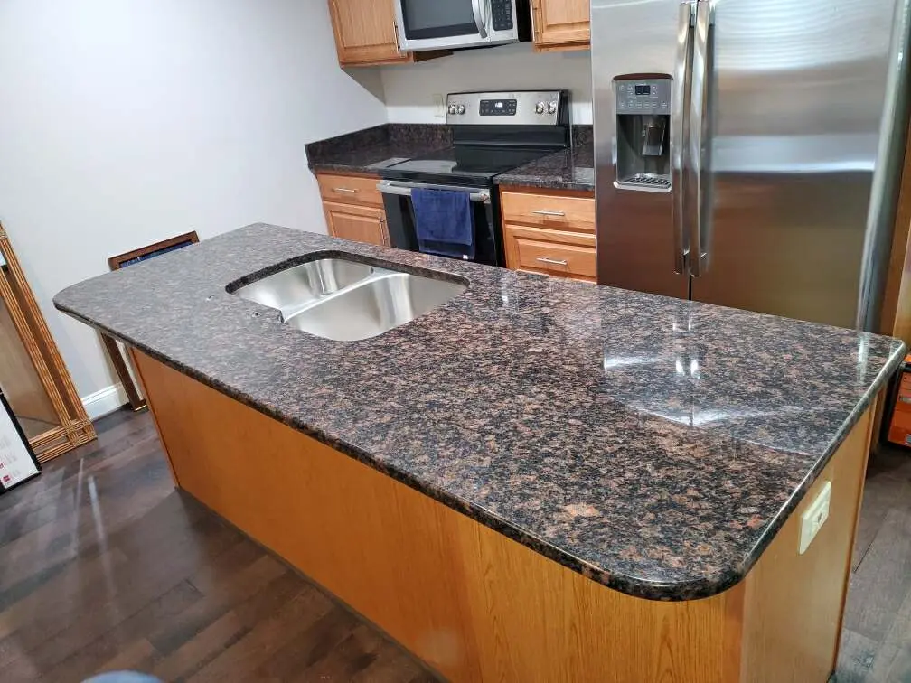 tan brown granite kitchen island countertops 8a71843835