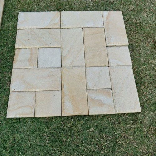 tint mint natural sandstone paving